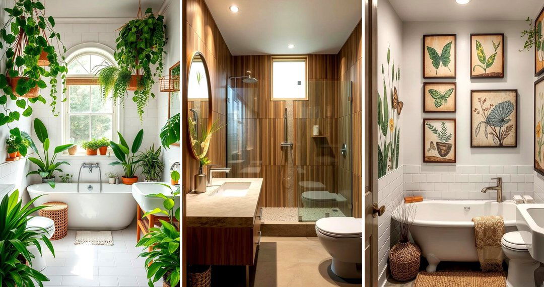 24 Earthy Bathroom Ideas