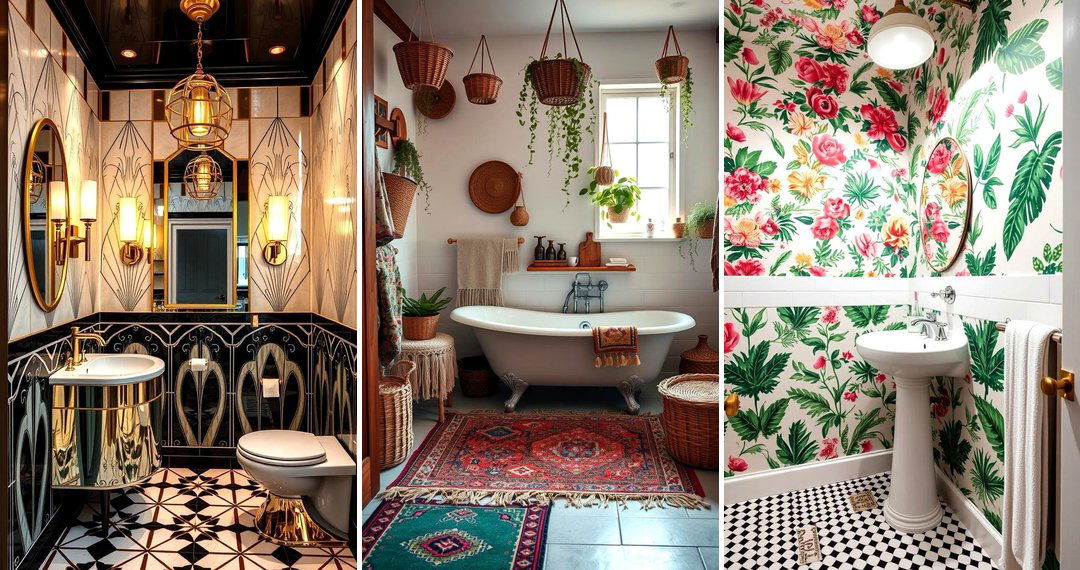 24 Eclectic Bathroom Ideas