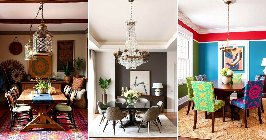 24 Eclectic Dining Room Design Ideas for Modern Homes