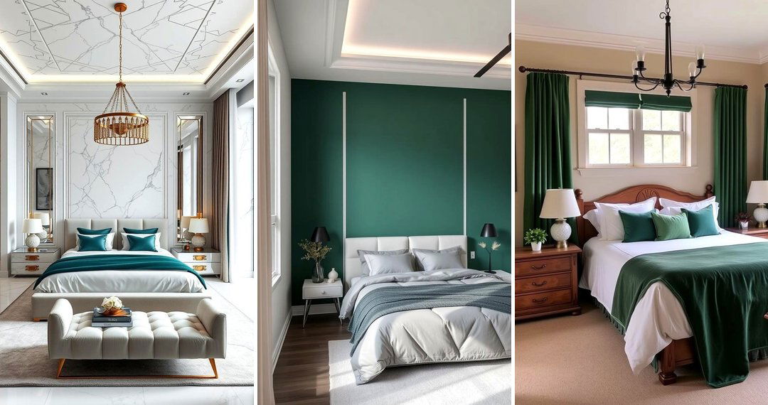 24 Emerald Green Bedroom Ideas for Luxurious & Relaxing Spaces