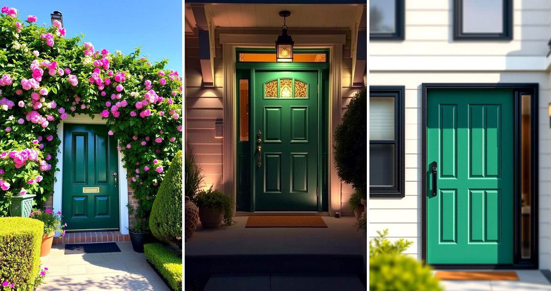 24 Emerald Green Front Door Ideas for Bold Style