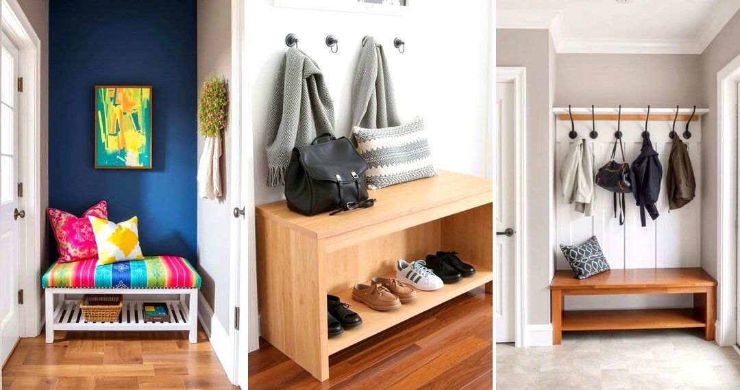 24 Entryway Bench Ideas for Stylish & Functional Storage