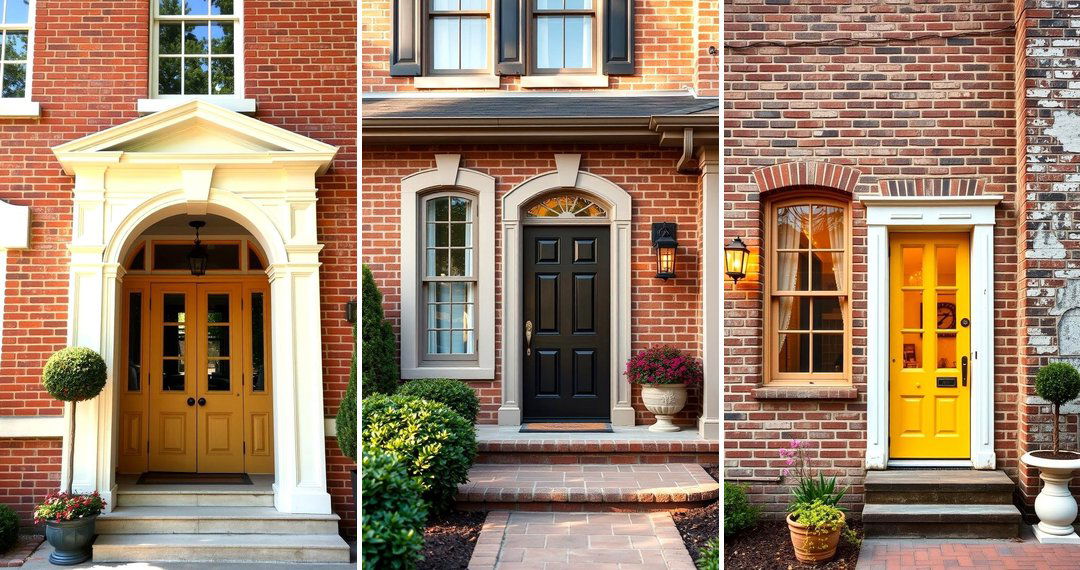 24 Exterior Brick and Paint Color Combinations