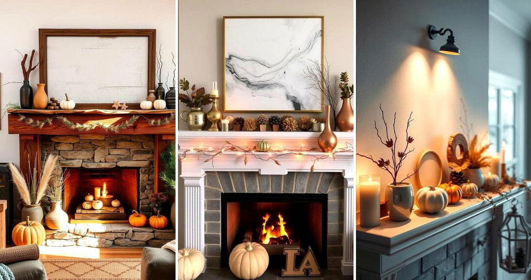 24 Fall Mantel Decor Ideas to Elevate Your Fireplace Style