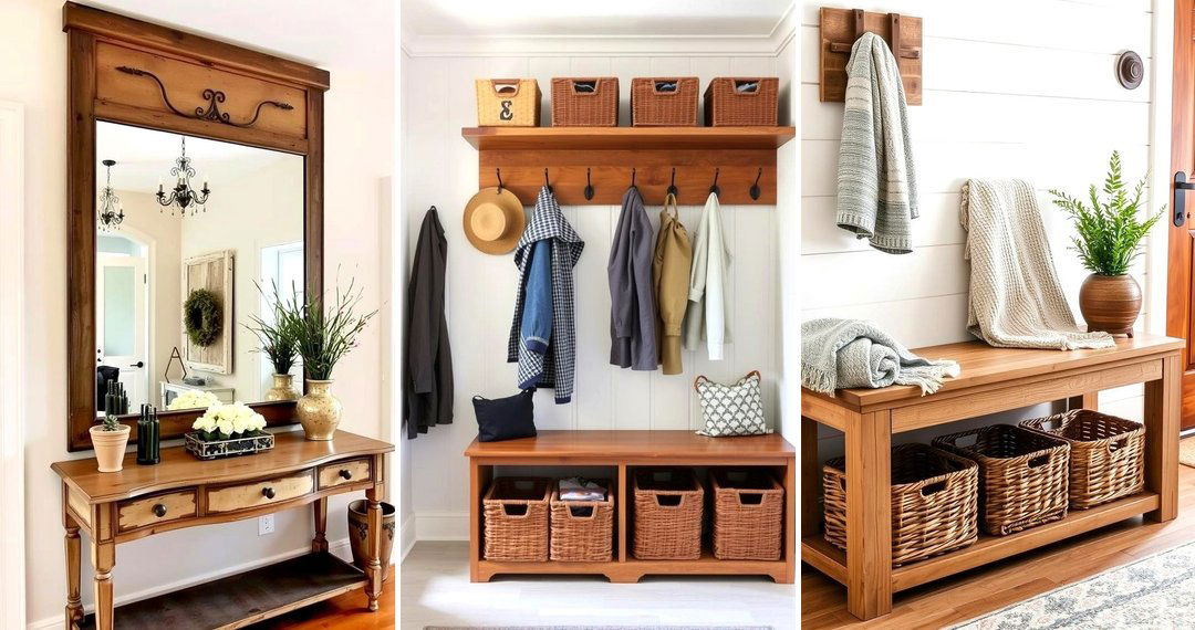 24 Farmhouse Entryway Ideas for Welcoming First Impressions