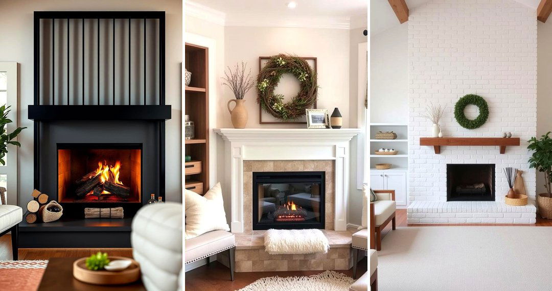 24 Farmhouse Fireplace Ideas