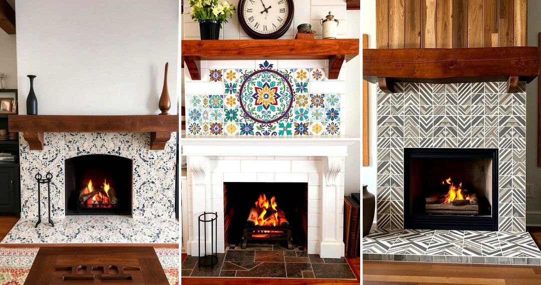 24 Farmhouse Fireplace Tile Ideas for Rustic Charm