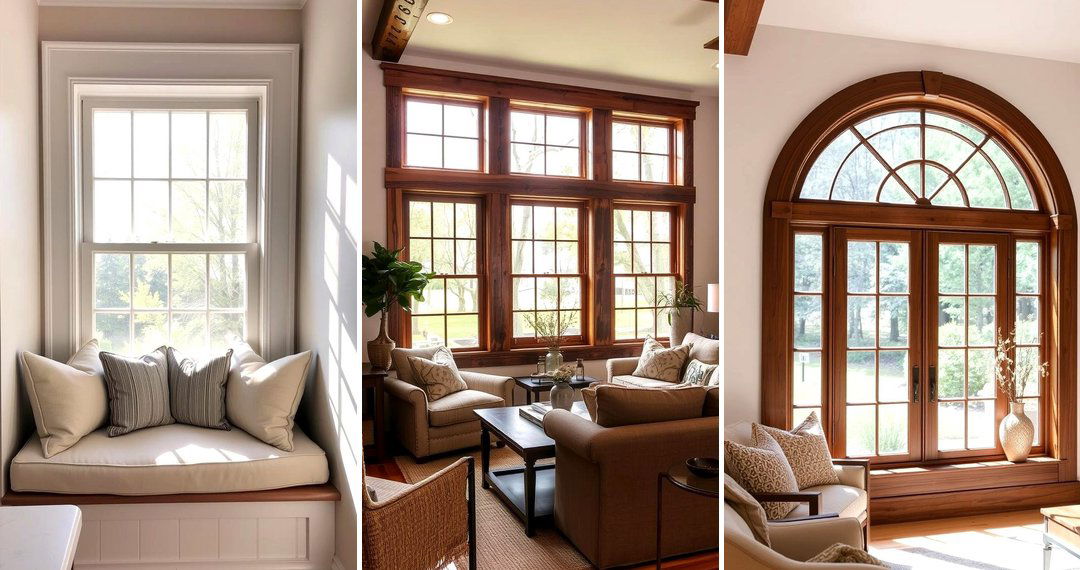 24 Farmhouse Interior Window Trim Ideas for Rustic Charm