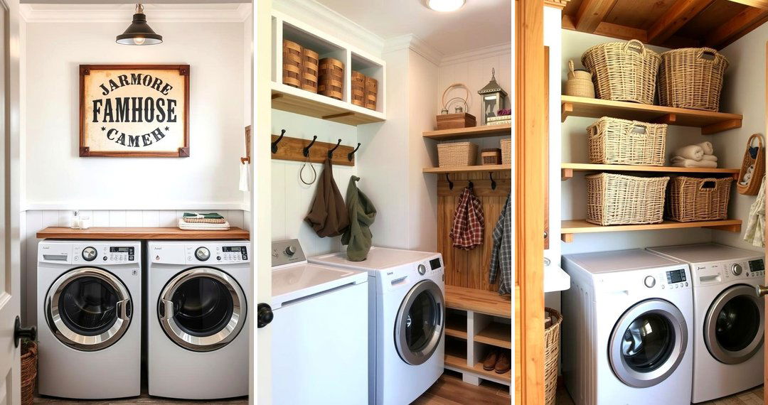 24 Farmhouse Laundry Room Ideas
