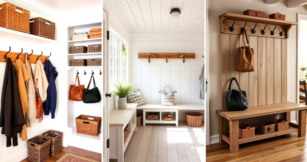 24 Farmhouse Mudroom Ideas