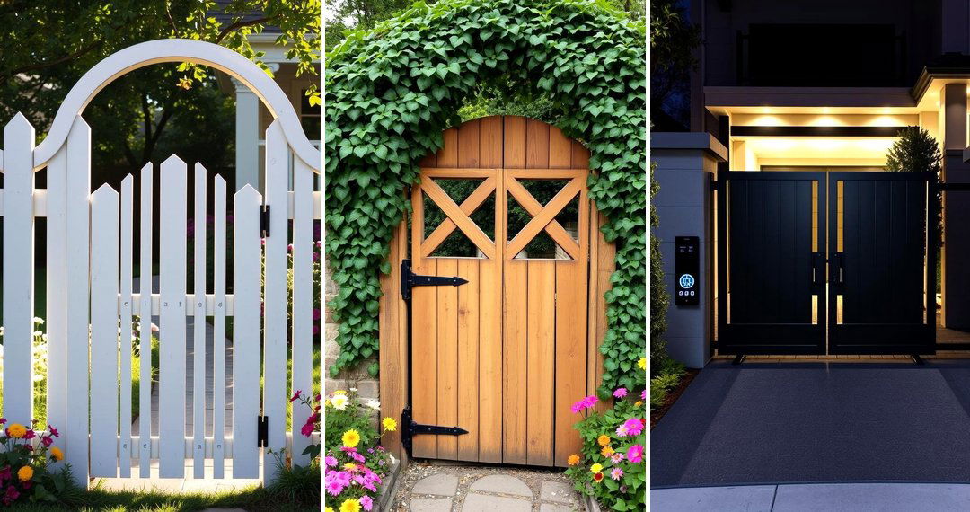 24 Fence Gate Ideas for Privacy and Curb Appeal