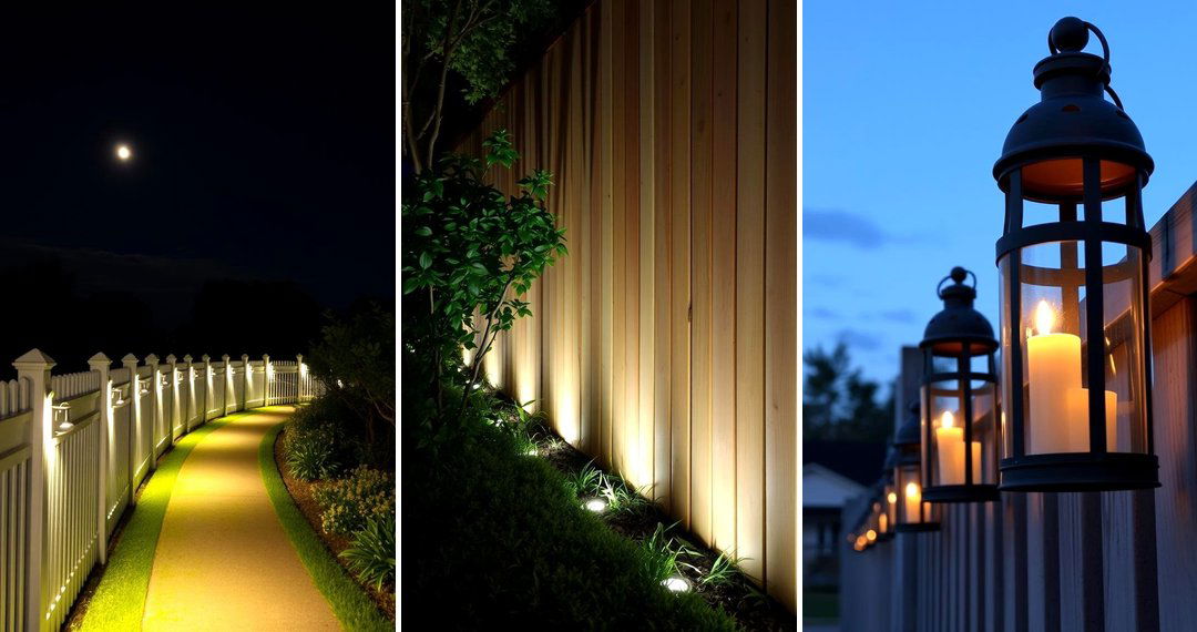 24 Fence Lighting Ideas to Enhance Your Outdoor Ambiance at Night