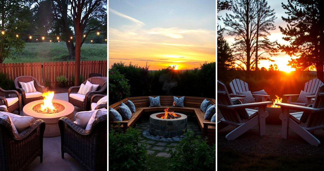 24 Stylish Fire Pit Seating Arrangements for Outdoor Gatherings