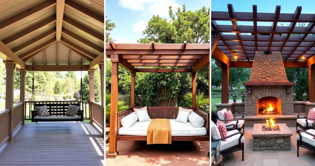 24 Front Porch Pergola Ideas for Shaded Outdoor Entryways