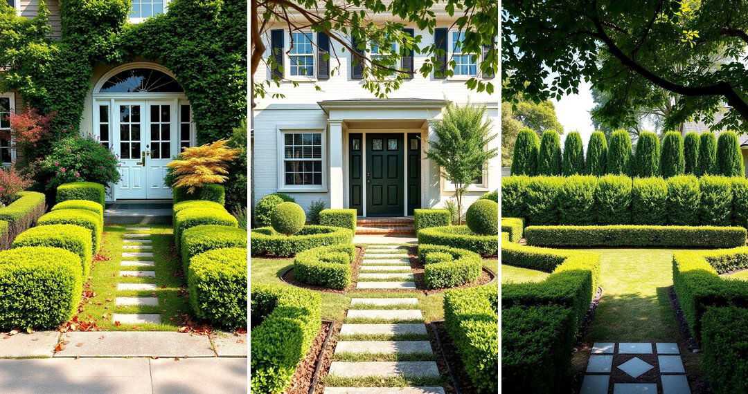 24 Front Yard Boxwood Designs