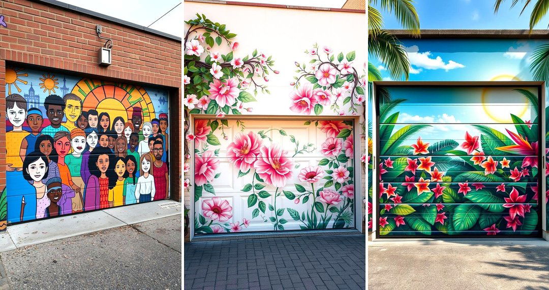 24 Garage Door Mural Ideas for Enhanced Curb Appeal
