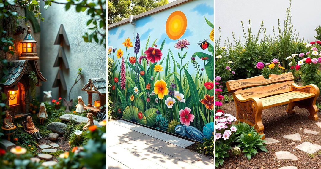 24 Garden Art Ideas to Personalize Your Outdoor Living Spaces