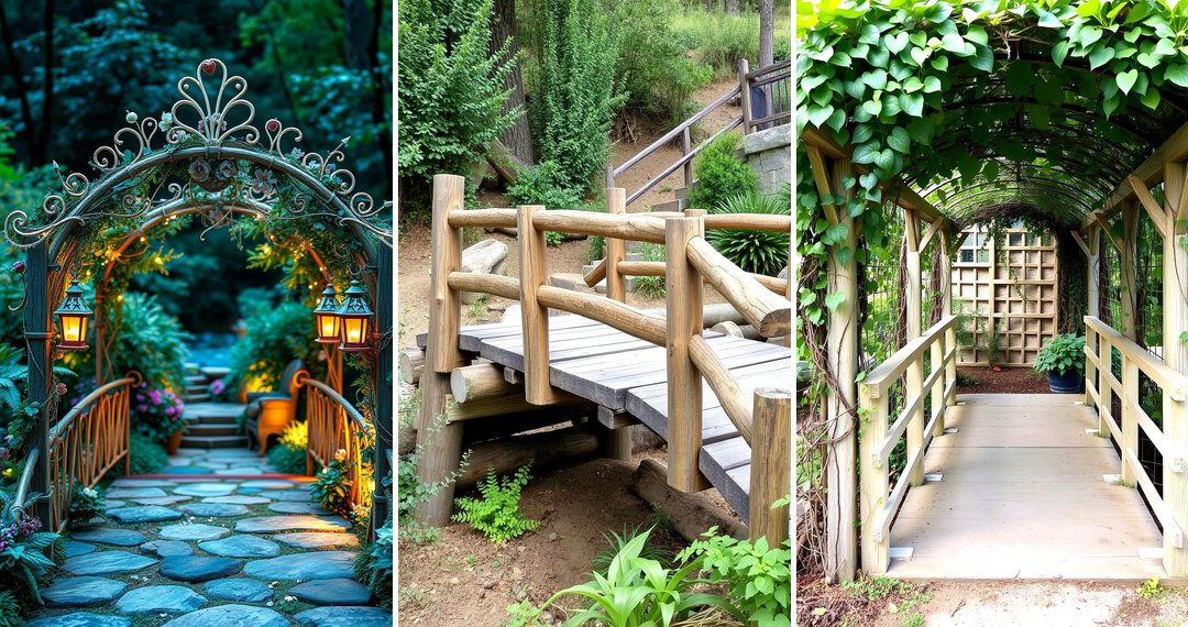 24 Garden Bridge Ideas for Enchanting Landscape Pathways