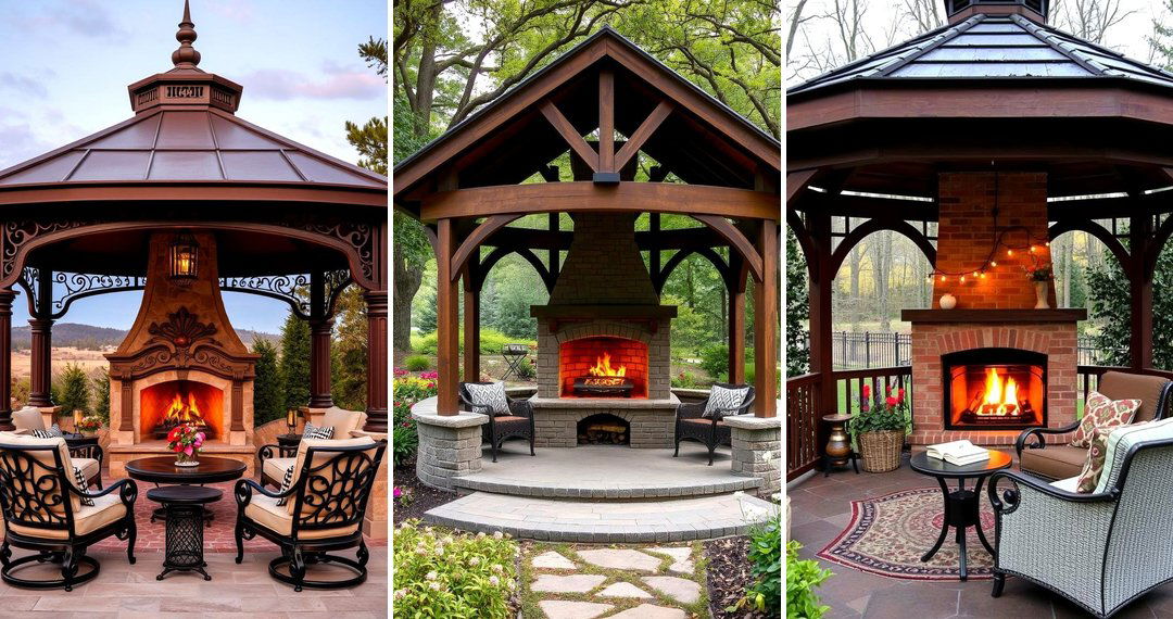 24 Gazebo With Fireplace
