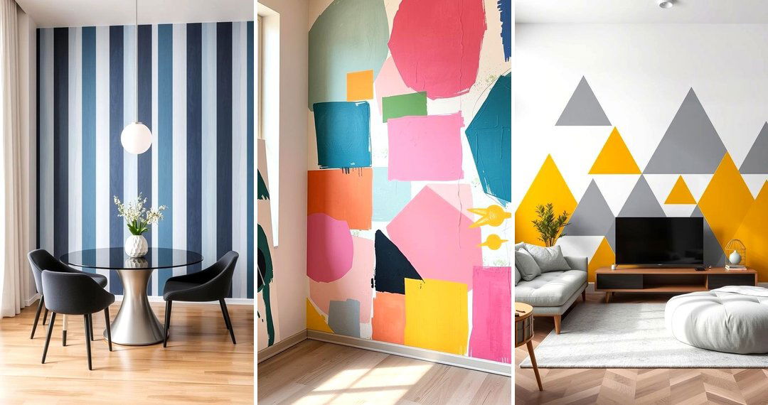 24 Geometric Accent Wall Ideas