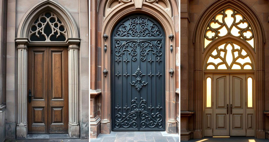24 Gothic Front Door Designs for Dramatic Home Entrances