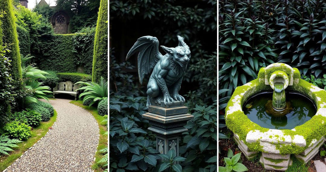 24 Dramatic Gothic Garden Ideas for Moody Outdoor Spaces