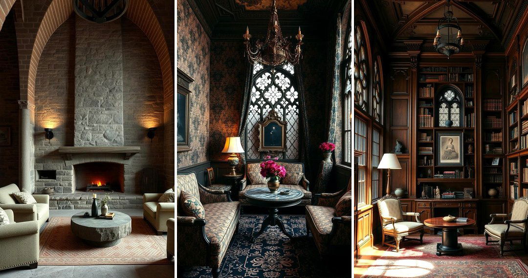 24 Gothic Living Room Ideas