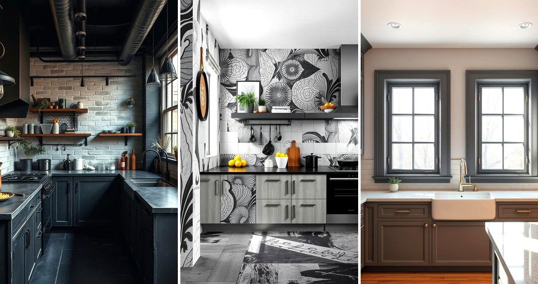 24 Gray and Black Kitchen Ideas