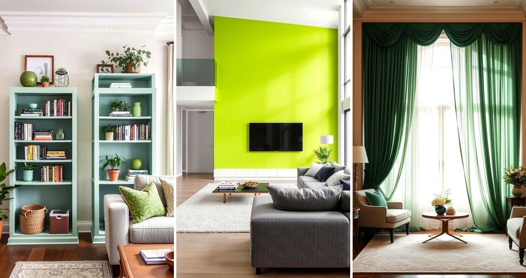 24 Green Living Room Ideas