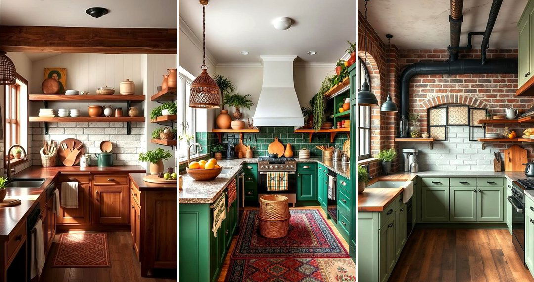 24 Green and Brown Kitchen Ideas