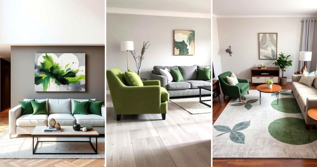 24 Green and Grey Living Room Ideas for Modern Sophistication