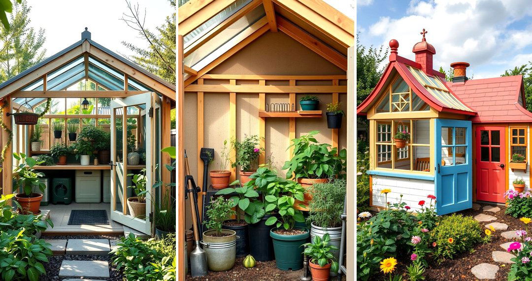 24 Practical Greenhouse and Shed Combo Ideas for Gardeners