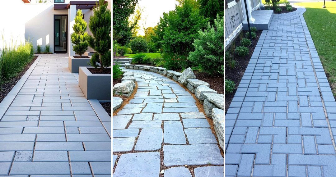 24 Grey Paver Walkway Ideas for Durable, Stylish Landscaping