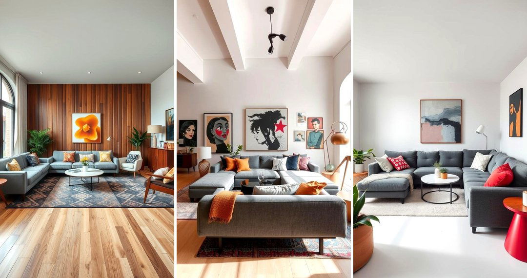 24 Grey Sectional Living Room Ideas