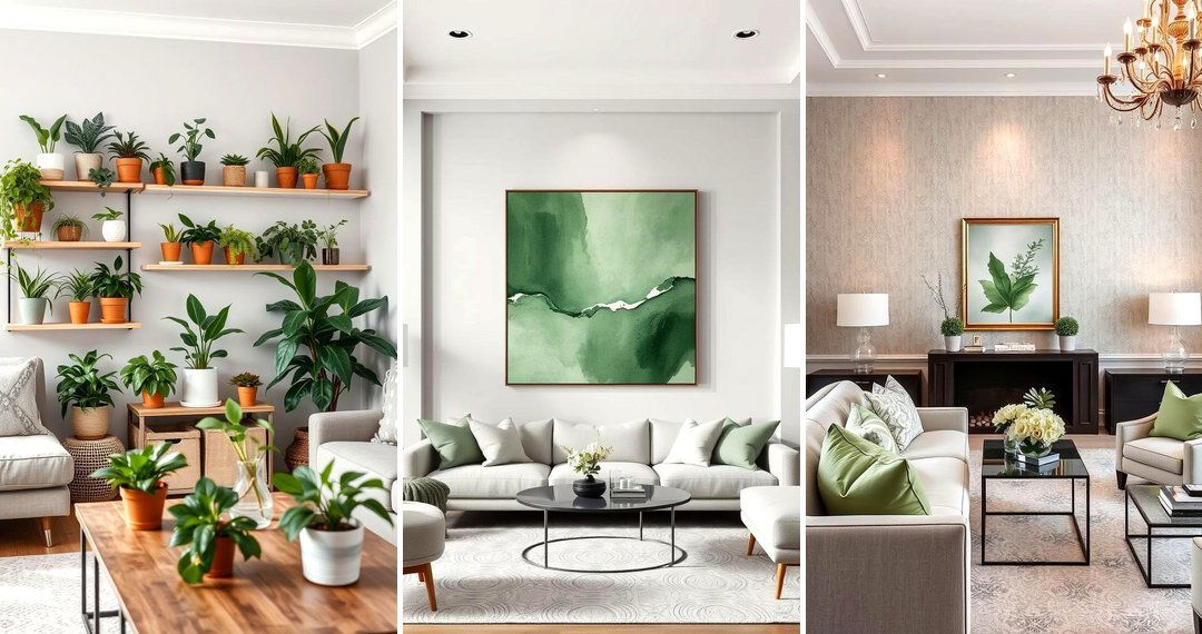 24 Grey and Sage Green Living Room Ideas