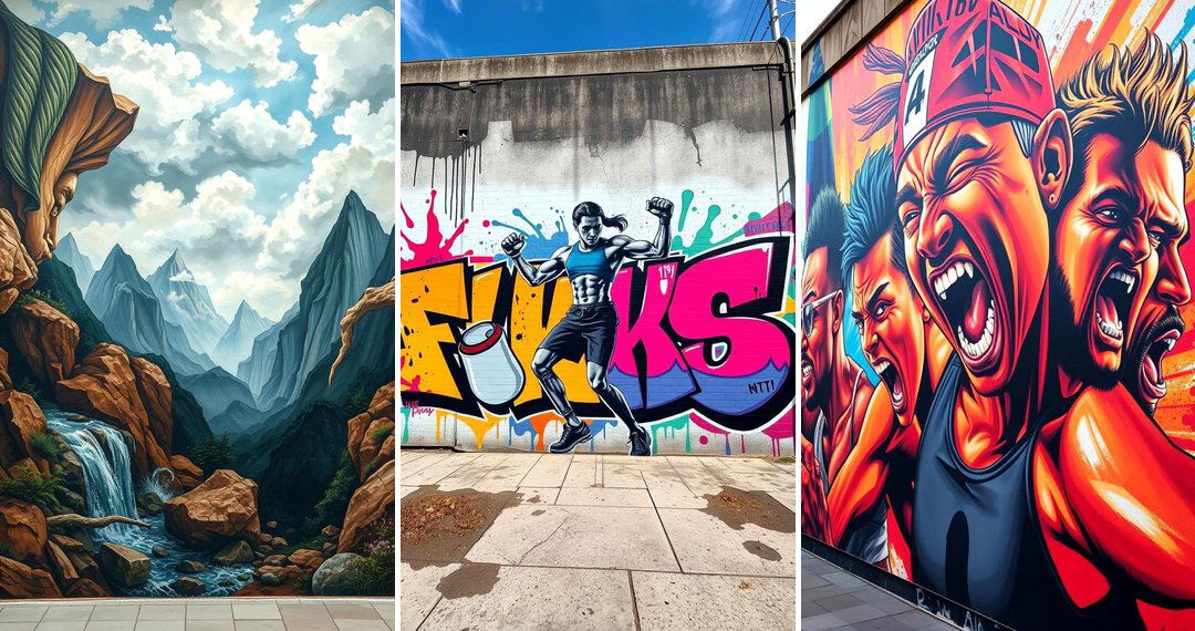 24 Gym Mural Ideas to Energize Your Fitness Space