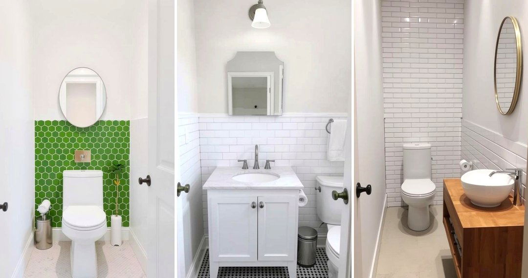 24 Half-wall Tile Bathroom Ideas