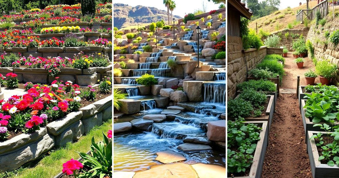 24 Hillside Terraced Garden Ideas to Maximize Sloped Yards