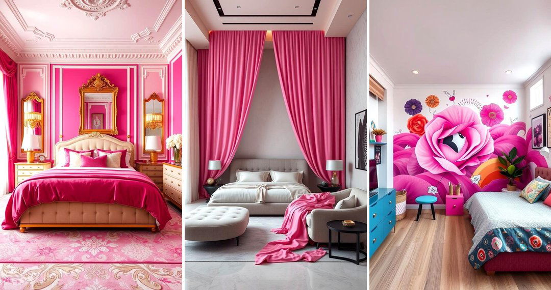 24 Hot Pink Bedroom Ideas