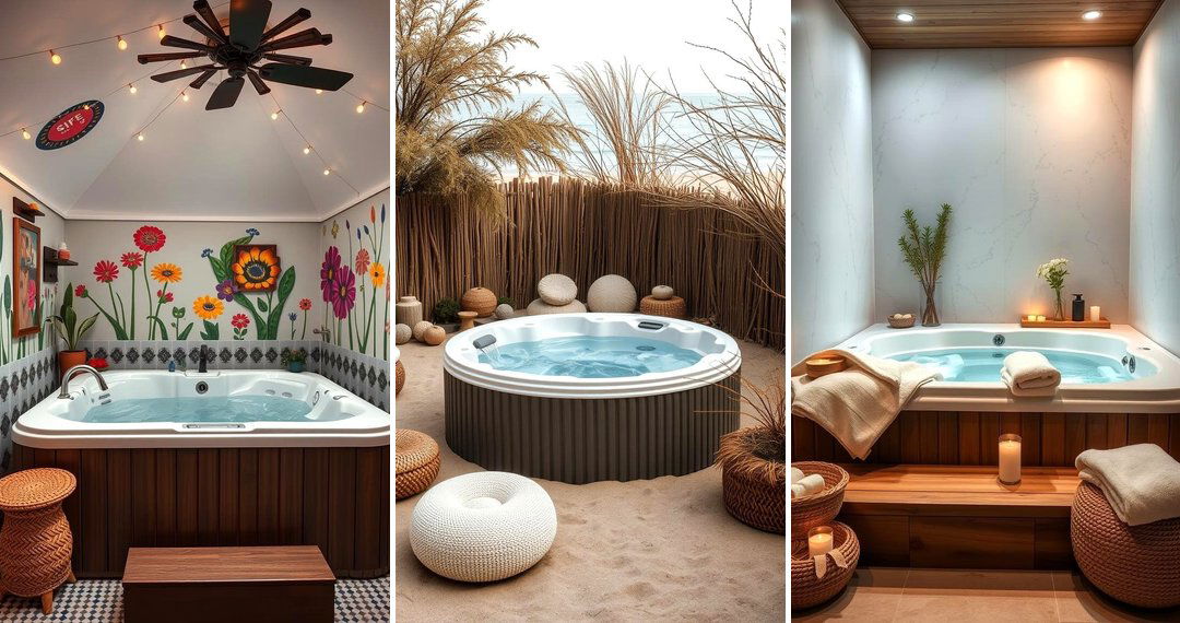 24 Hot Tub Decor Ideas for a Luxurious Outdoor Oasis