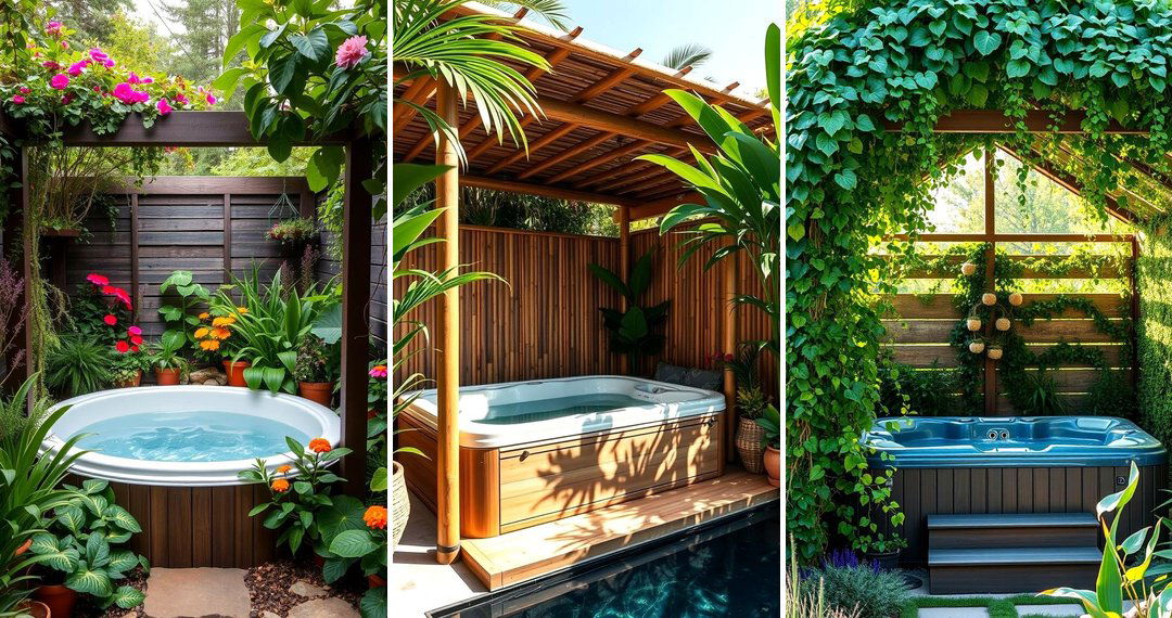 24 Hot Tub Enclosure Ideas for Private Relaxation