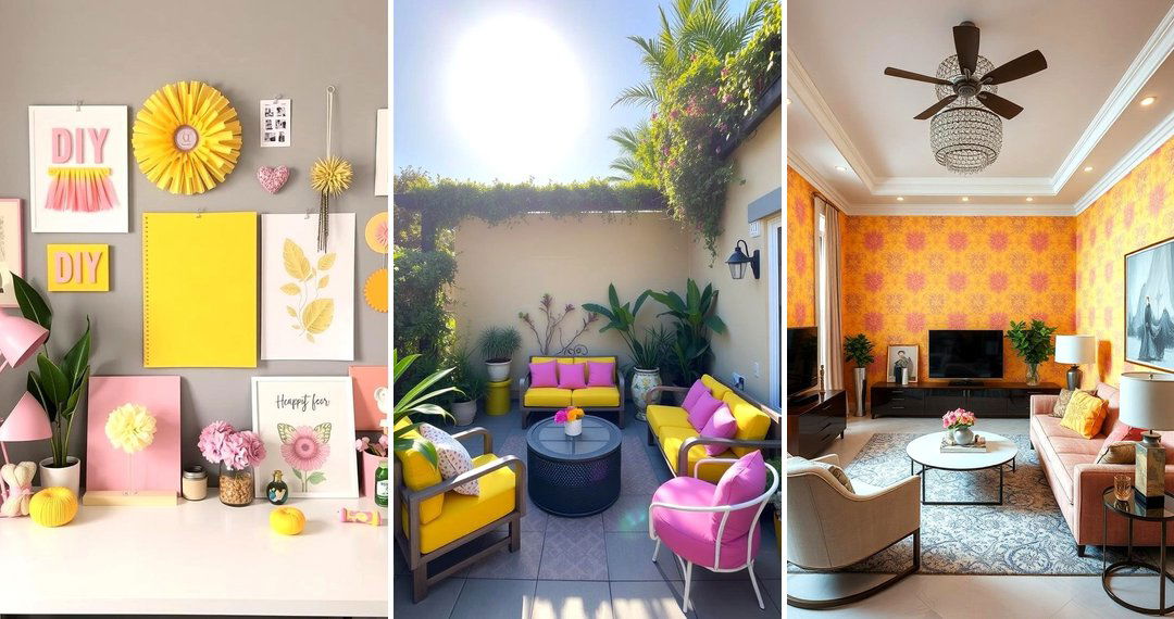 24 How to Decorate With Yellow and Pink: Bold & Bright