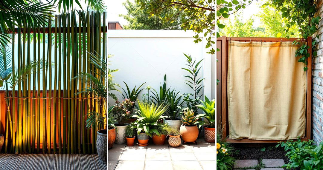 24 Cheap Ways to Block Neighbors' View for Privacy & Style