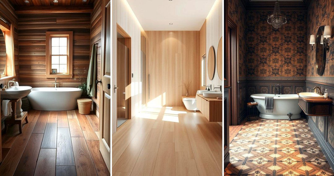 24 Wood Floor Bathroom Ideas: Waterproof & Stylish
