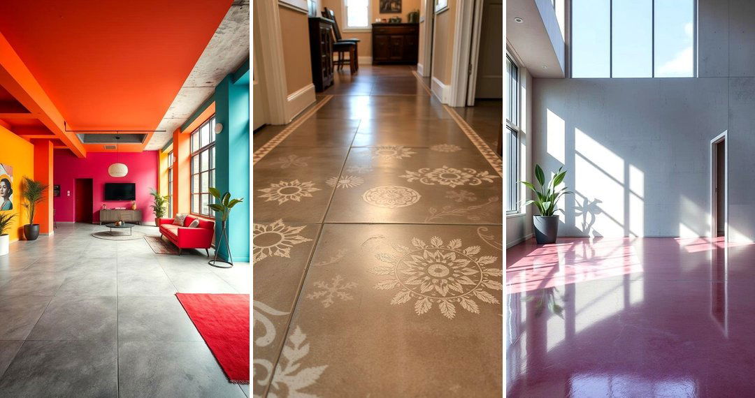 24 Indoor Concrete Floor Paint Ideas for Urban Style