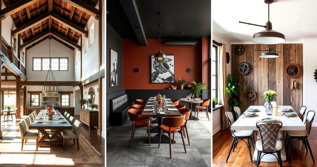 24 Industrial Dining Room Ideas
