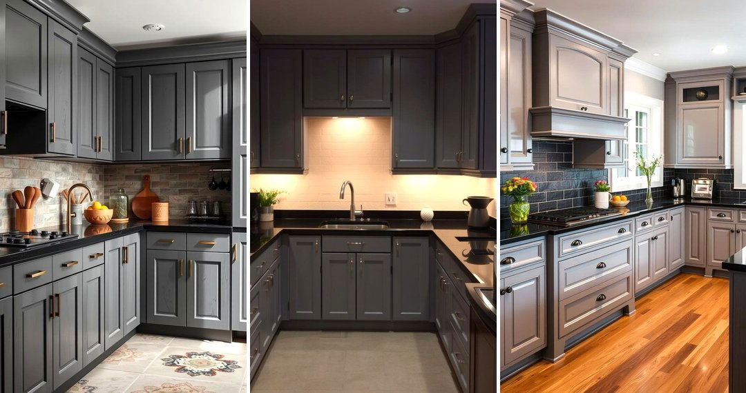 24 Gray & Black Kitchen Ideas: Modern Contrast Designs