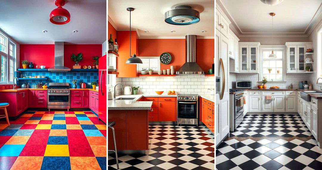 24 Checkered Floor Kitchen Designs for Timeless Style