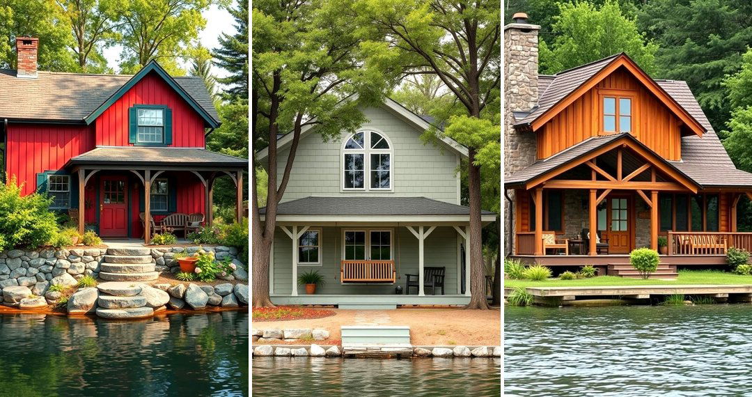 24 Lake House Exterior Color Ideas for Waterfront Homes