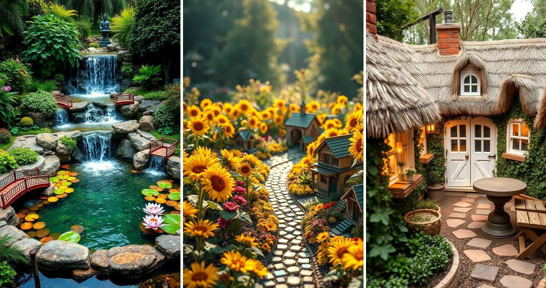 24 Large Fairy Garden Ideas to Create a Whimsical Outdoor Oasis